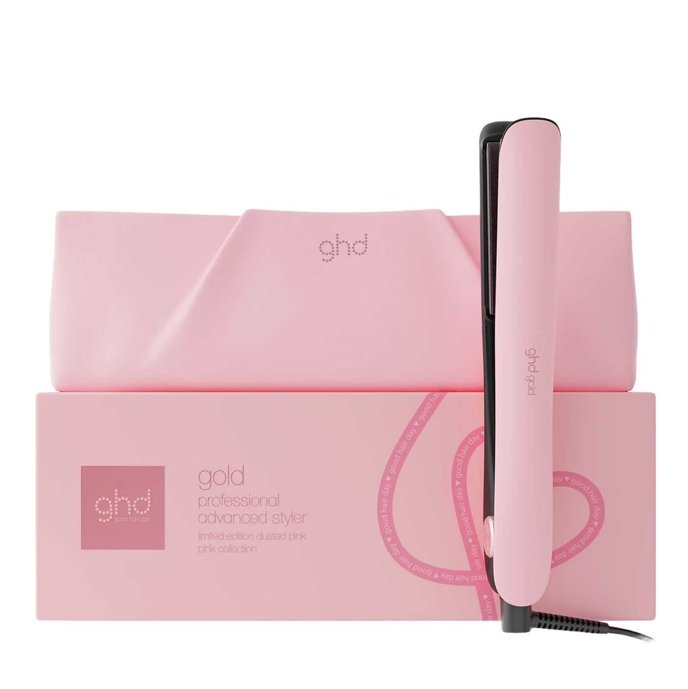 ghd Gold Hair Straightener in Dusted Pink